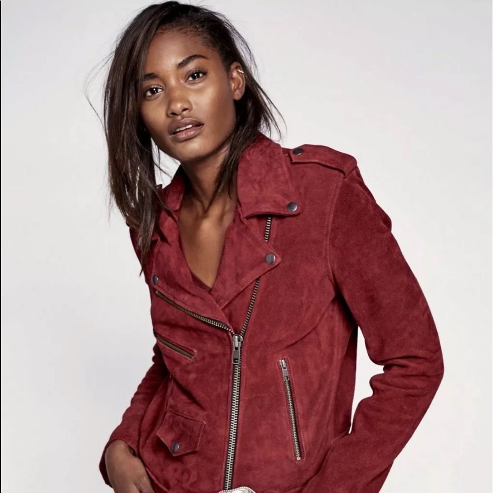 Free People Understated Suede WesternBuckle Jacket - Picture 3 of 8